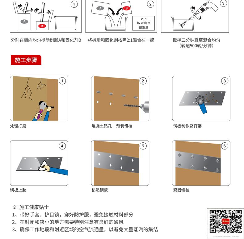 包钢玉环粘钢加固施工过程